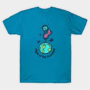 Flight of the Astrobird- Funny Space Bird Design T-Shirt